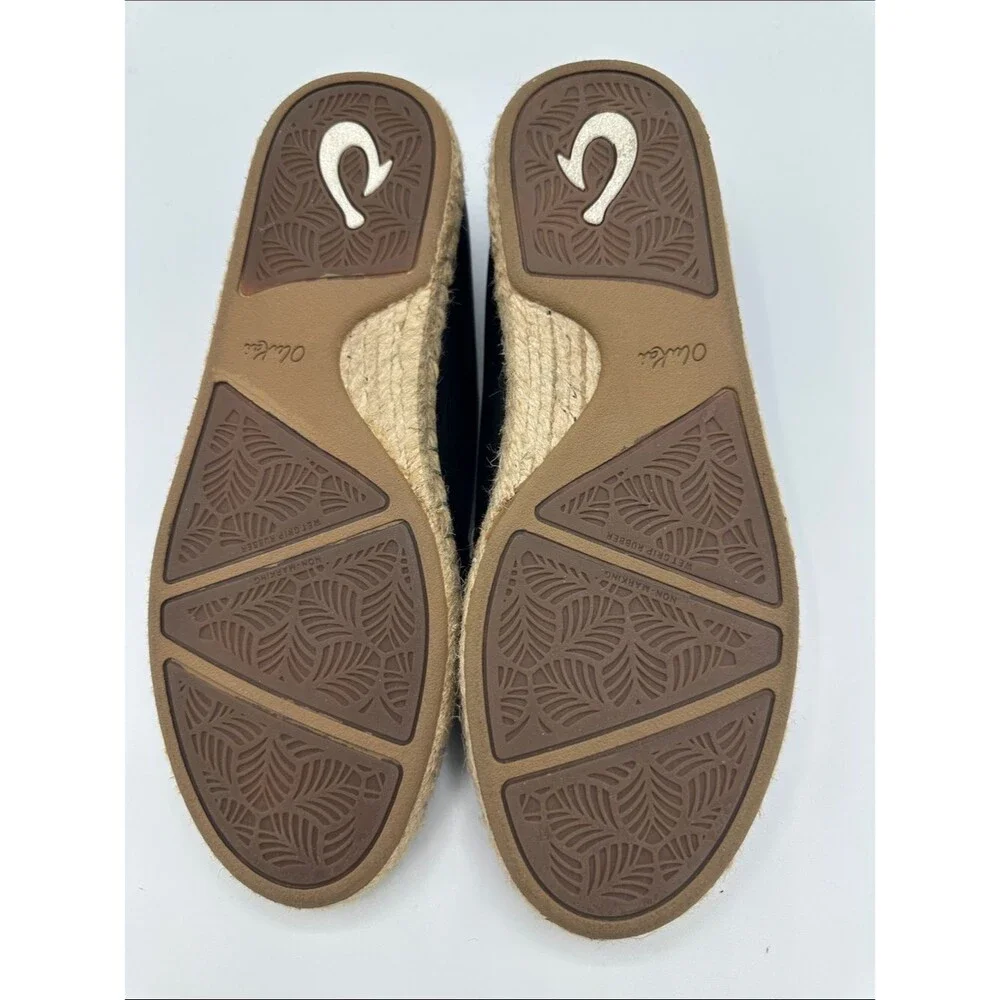 OluKai Kaula Pa'A 'Ili Flats Shoes Size 6.5 LIKE NEW  Drop-In-Heel